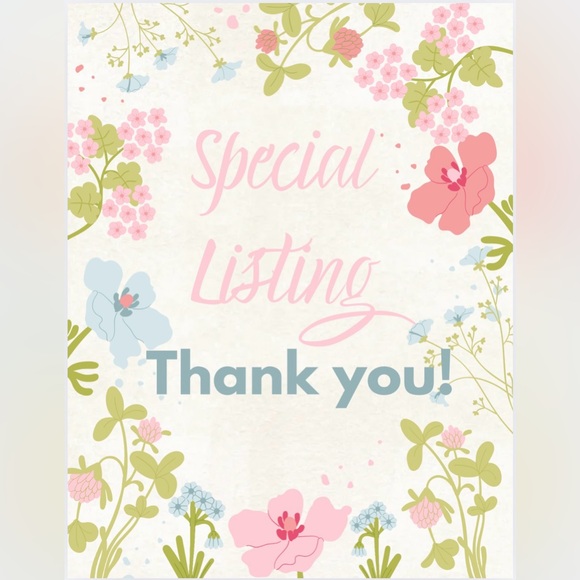 Other - Special custom listing